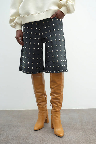 ΒΕΡΜΟΥΔΑ JEANS ME STUDS