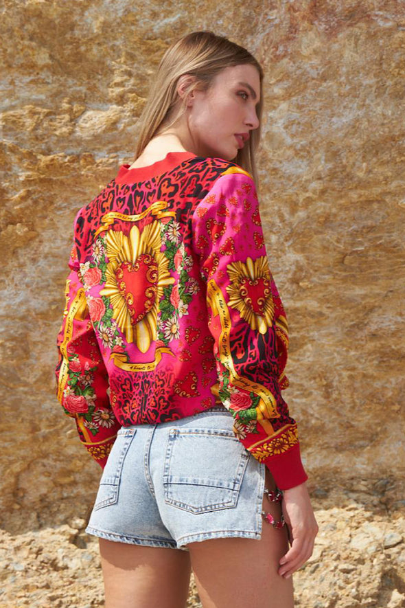 JACKET BOMBER ME ΚΡΥΣΤΑΛΛΑ