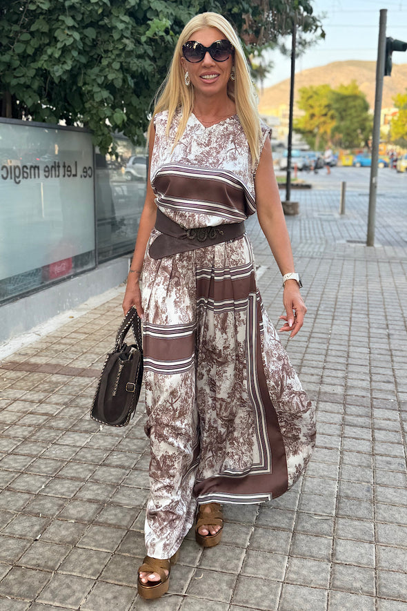 ΜΠΛΟΥΖΑ ΜΕ PRINT JUNGLE ΣΕ ΑΝΕΤΗ ΓΡΑΜΜΗ