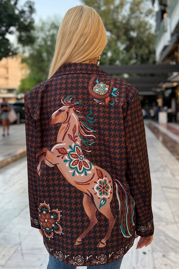 ΣΑΚΑΚΙ PIED DE POULE ΜΕ ΑΛΟΓΑ