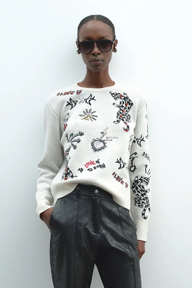 ΠΟΥΛΟΒΕΡ ΜΕ ΣΧΕΔΙΑ ΣΕ ΑΝΕΤΗ ΓΡΑΜΜΗ