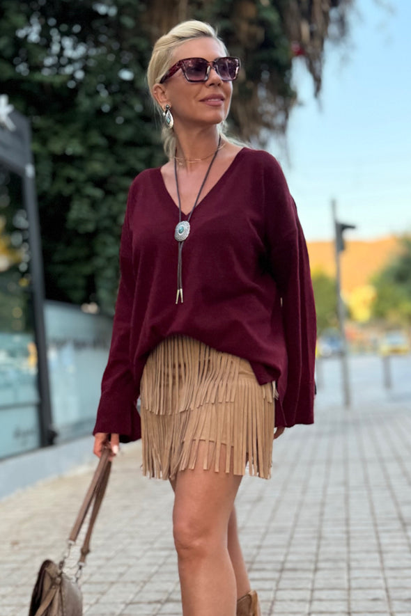 ΦΟΥΣΤΑ ΜΙΝΙ SUEDE ME ΚΡΟΣΙΑ